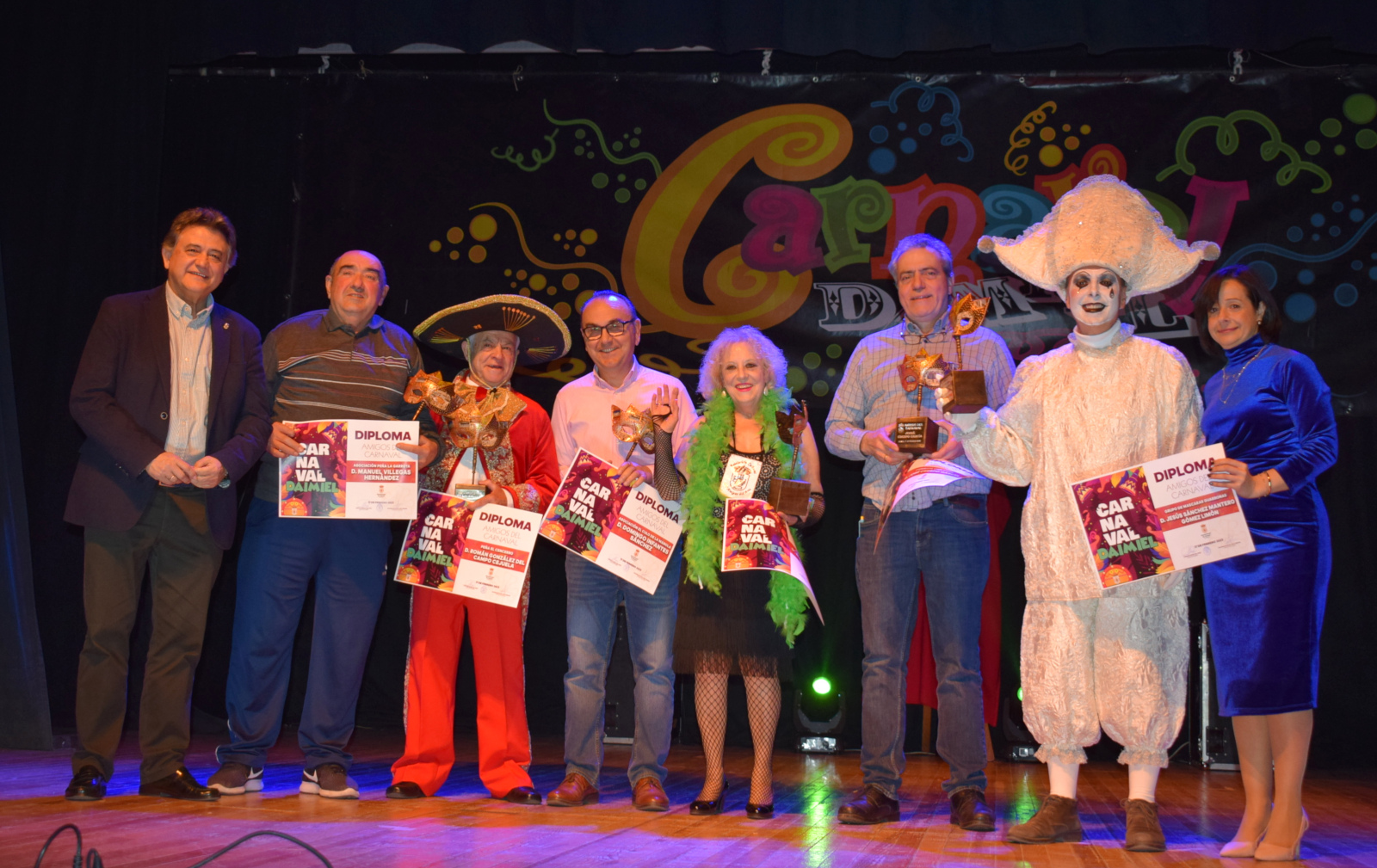 Galardonados con el premio Amigo del Carnaval