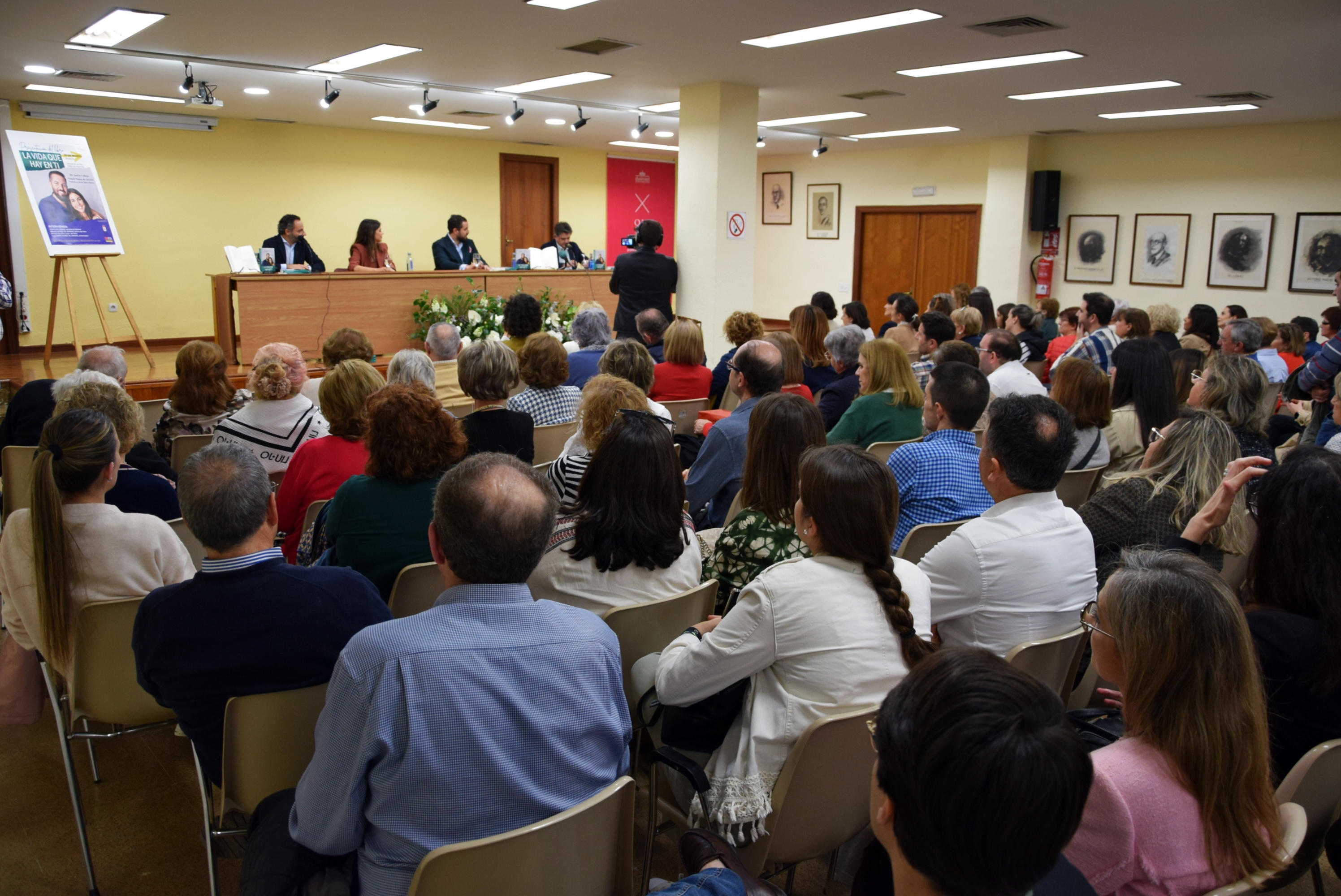 Salón de la Casa de Cultura, ayer jueves.