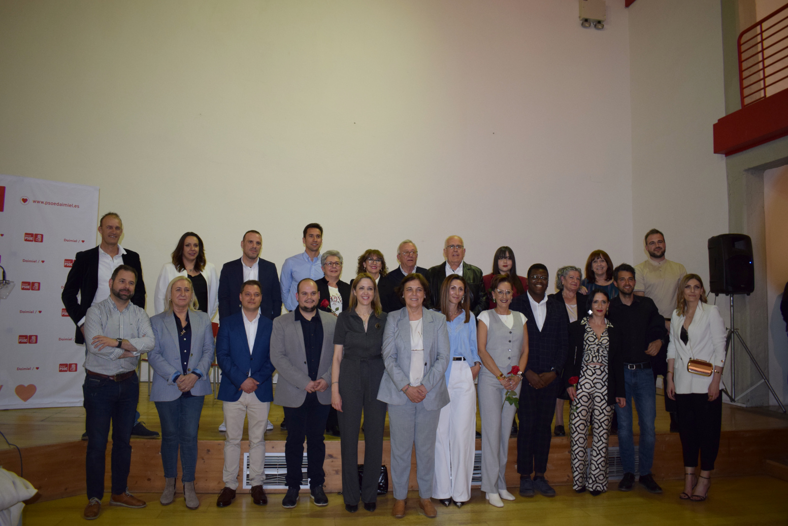 Candidatura del PSOE junto con Cristina Maestre y Carmen Mínguez