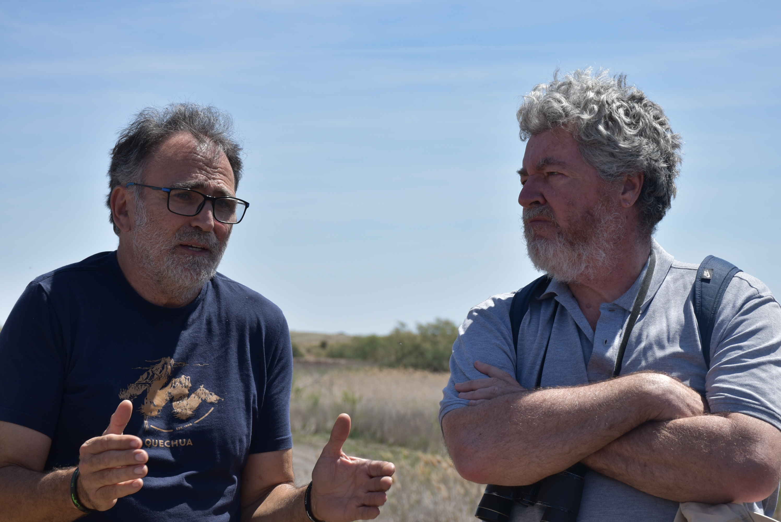 Galo Sánchez-Bermejo y Juan López de Uralde, hoy en las Tablas.