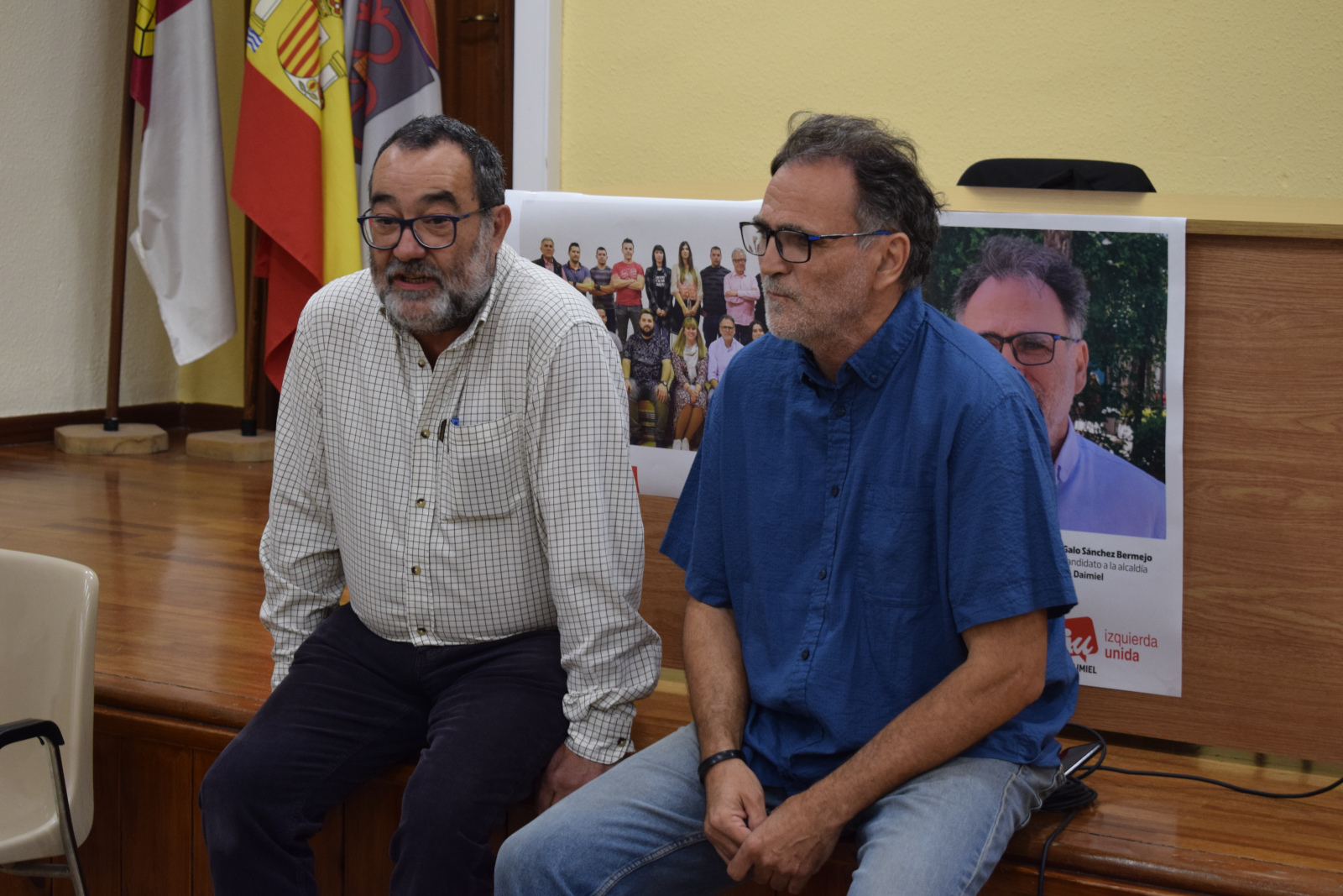 Galo Sánchez-Bermejo y José Manuel Hernández durante la charla