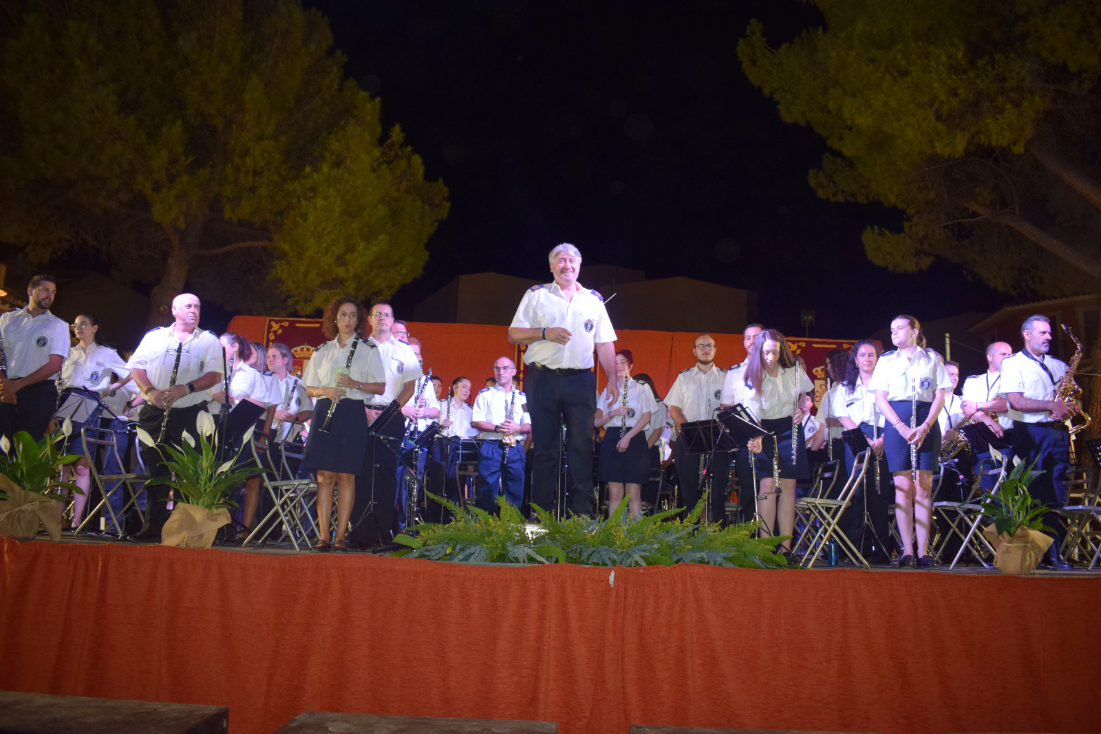 La Banda Municipal de Música durante su concierto