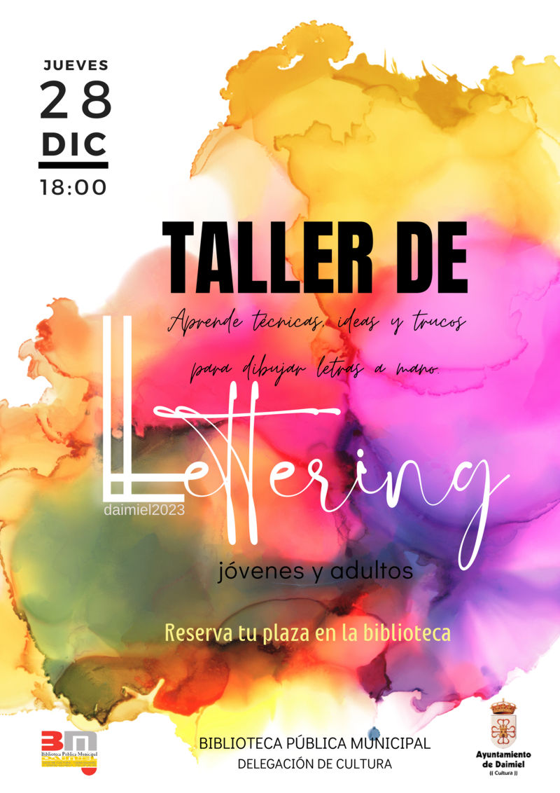 Taller de lettering  Ayuntamiento Daimiel