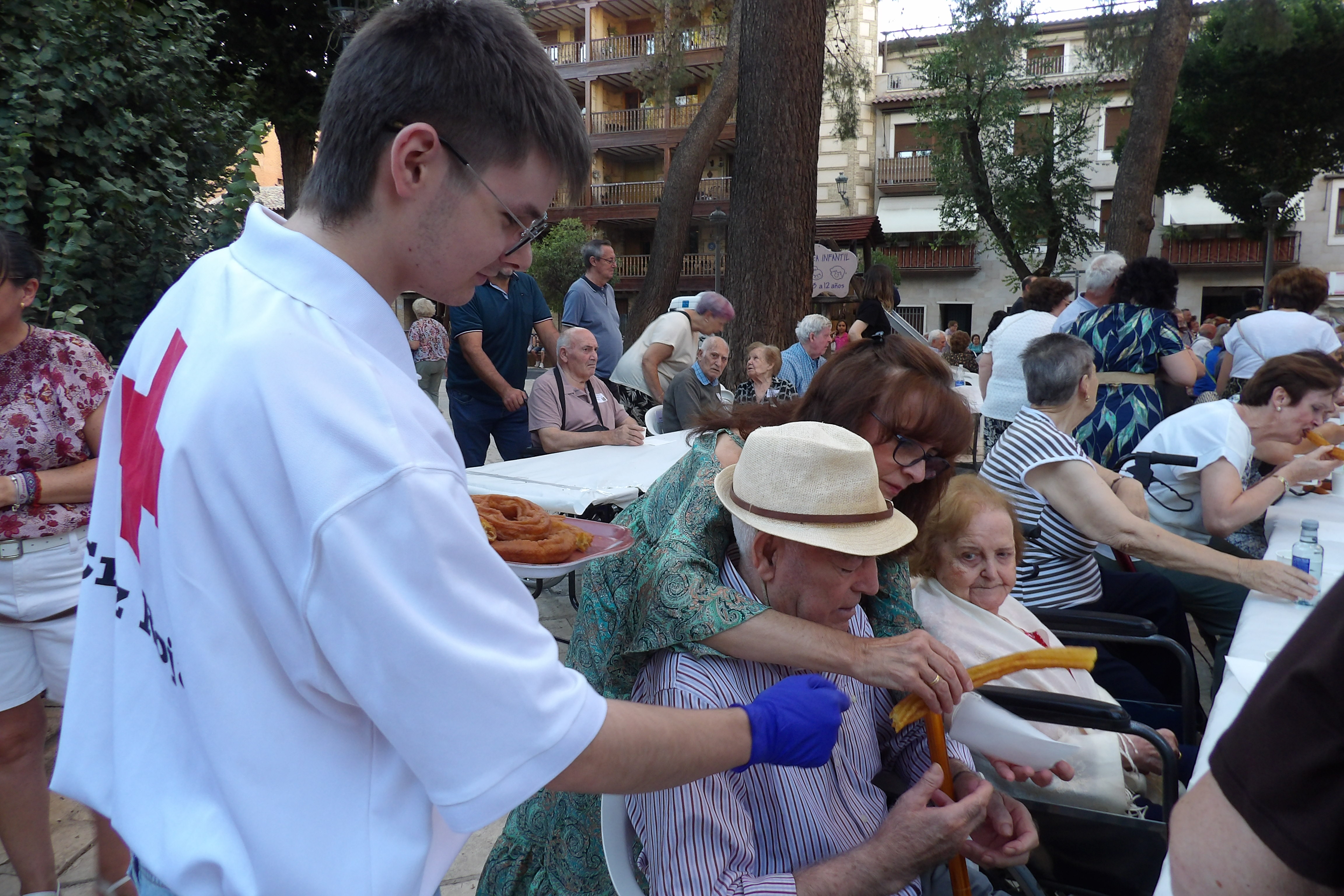 Chocolate con churros en el Parterre.