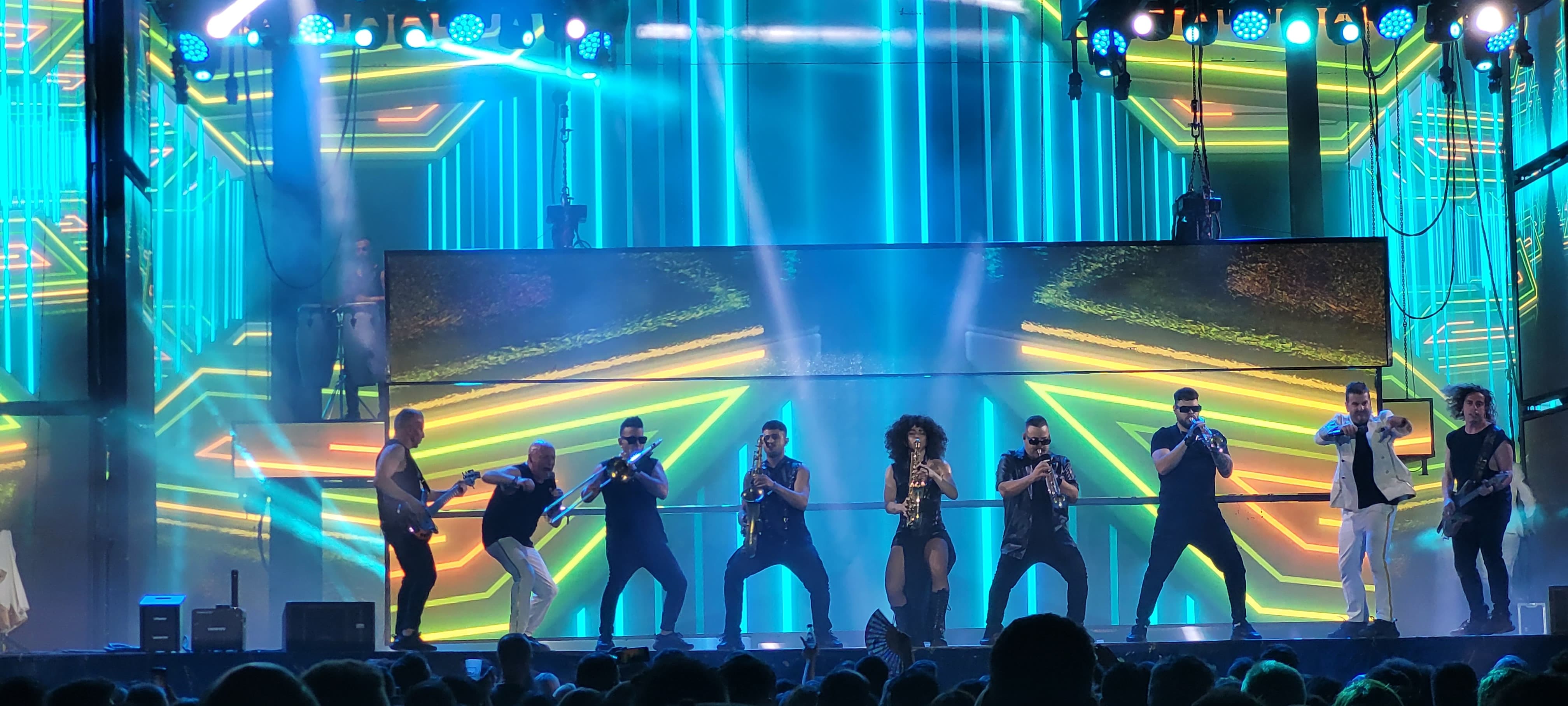 El concierto duró algo más de tres horas.