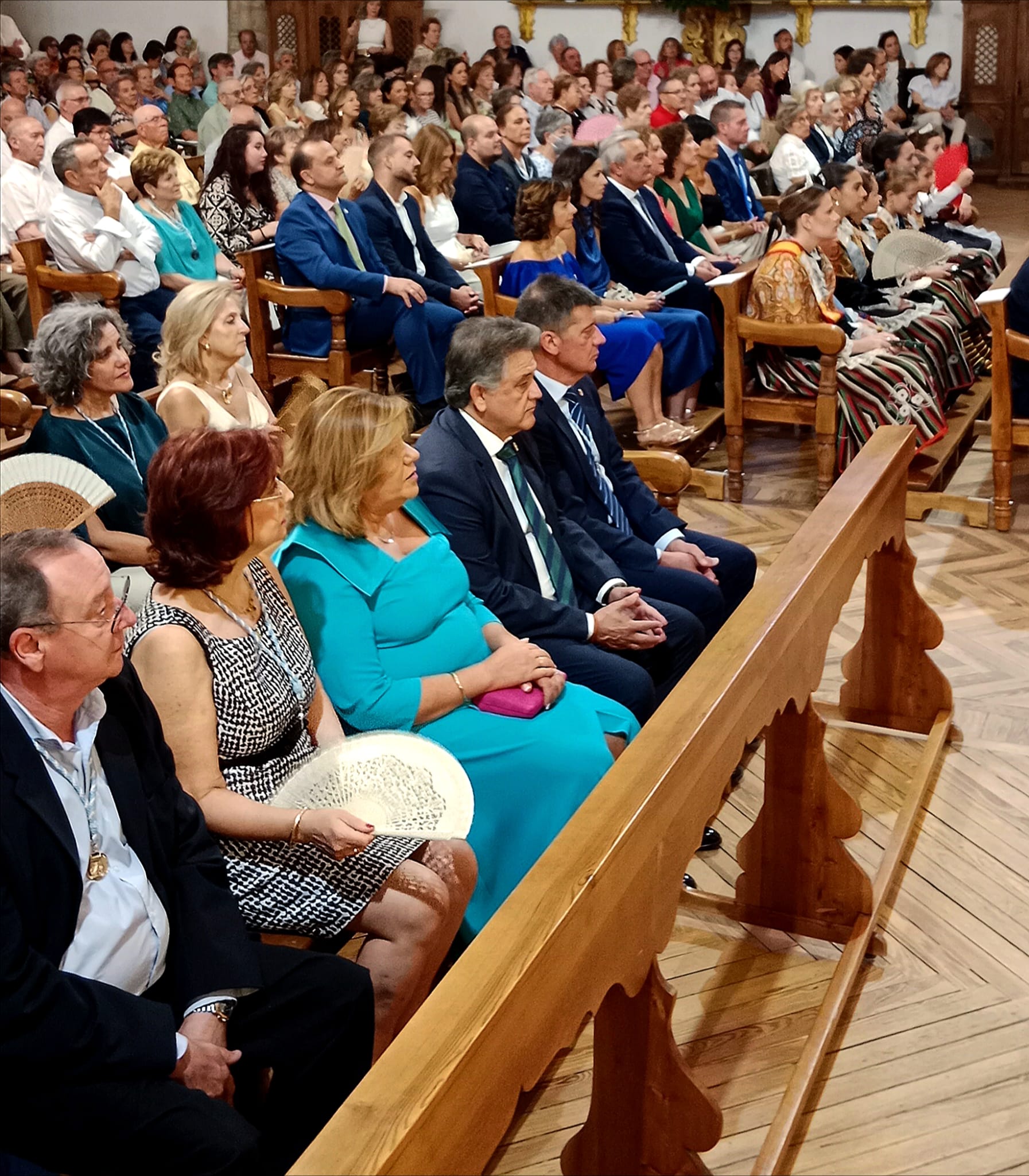 Autoridades en la función religiosa en honor a la Patrona.
