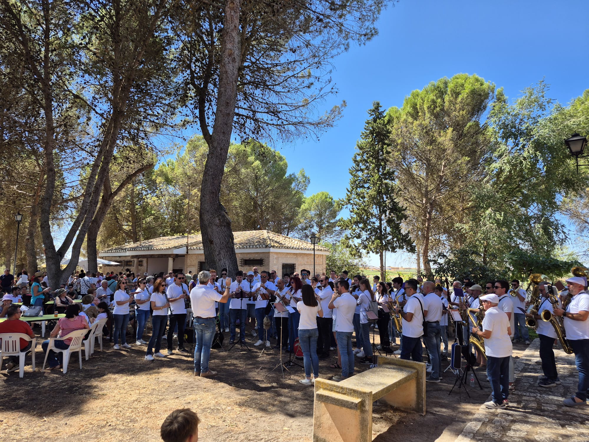 Concierto de la Banda Municipal en la zona de los pinos.