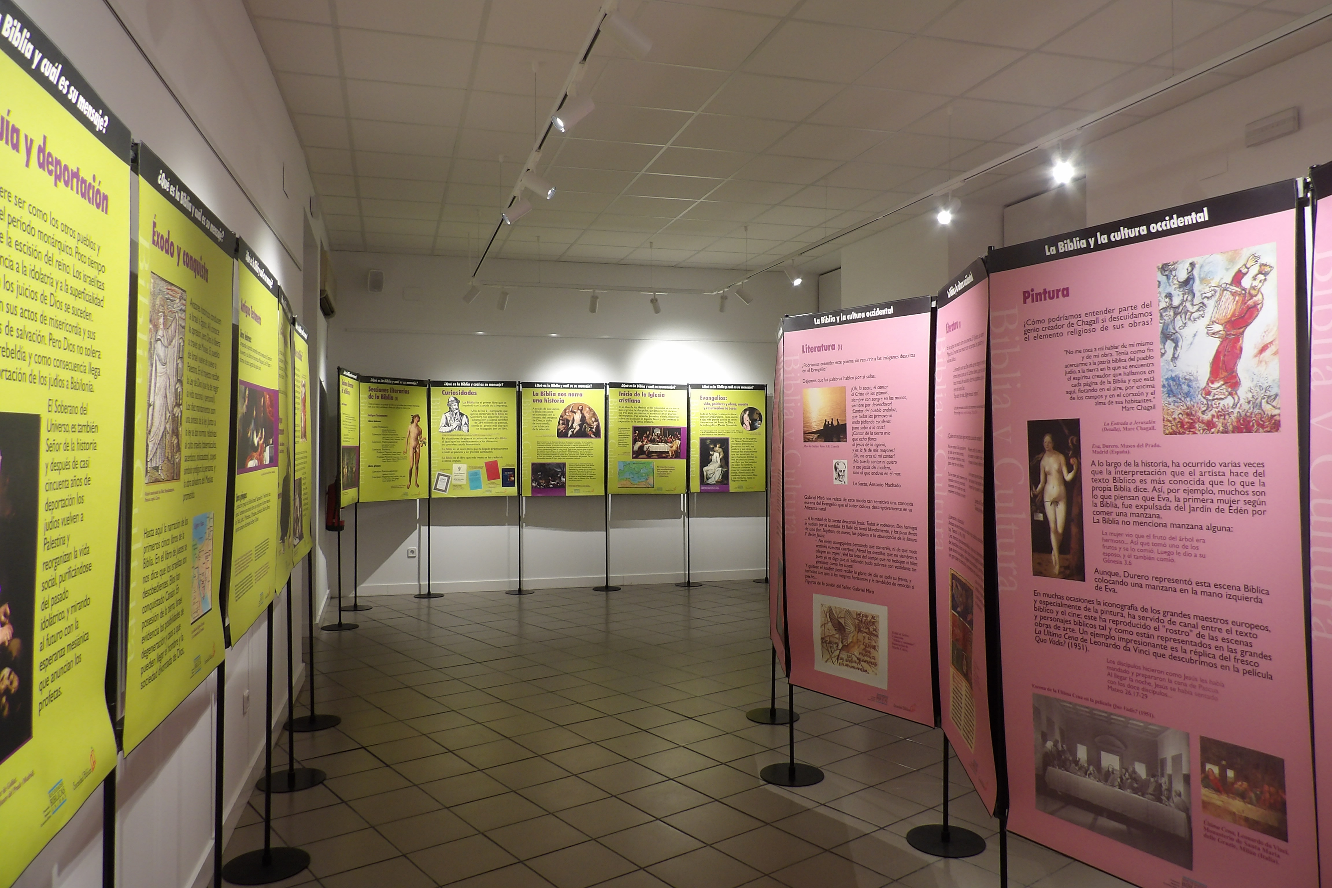 Unos 30 paneles conforman la muestra.