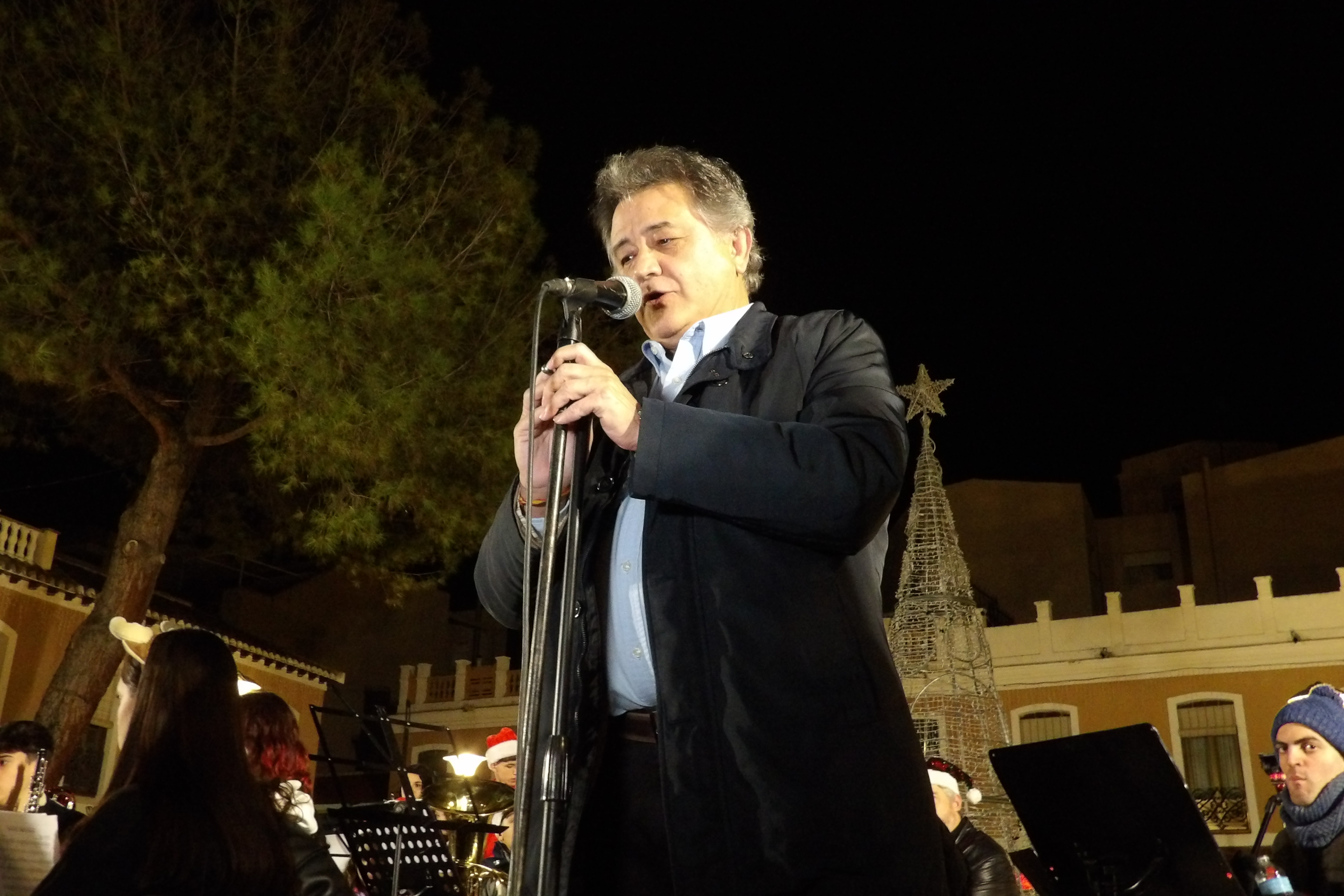 El alcalde durante su intervención.