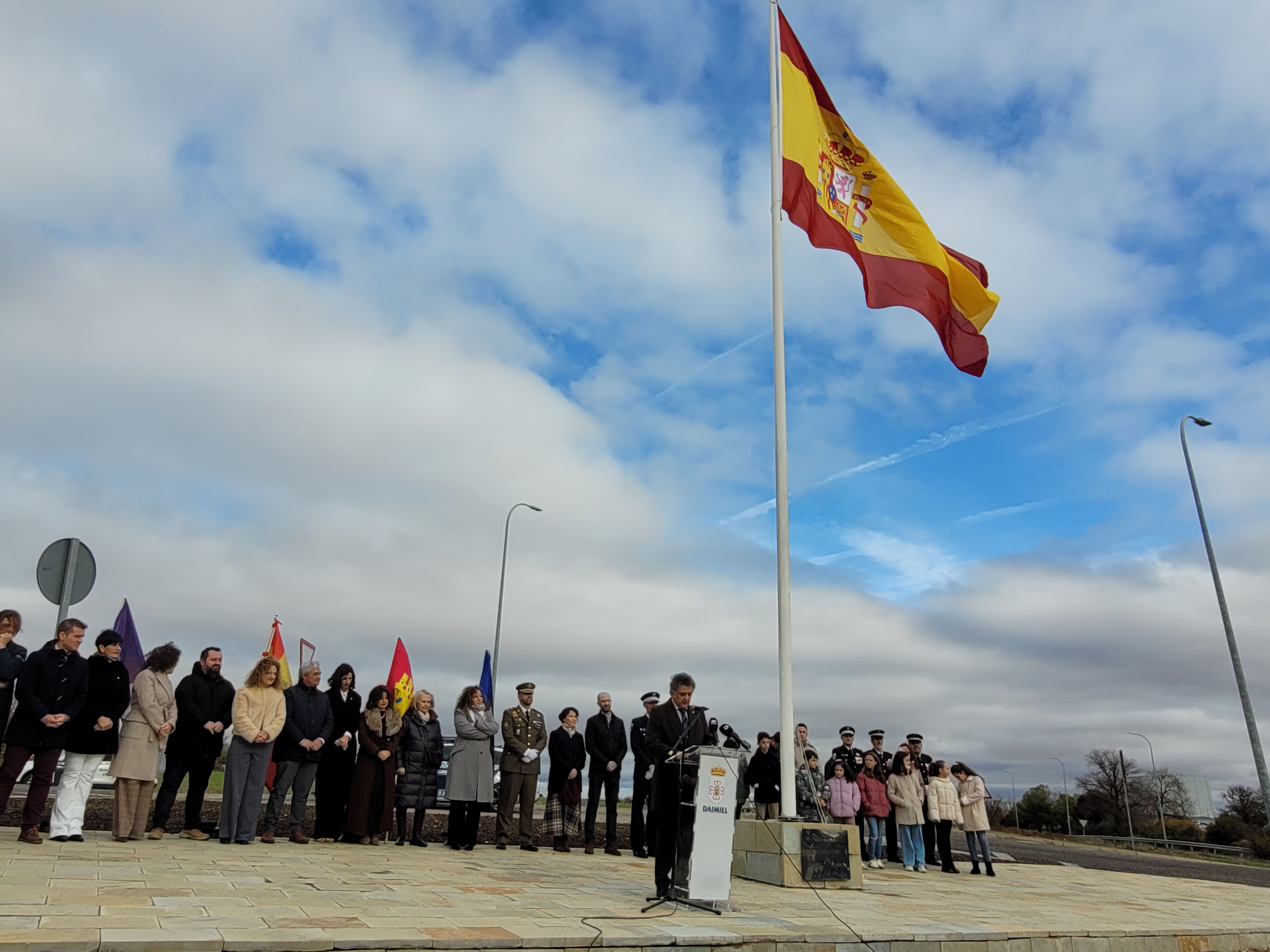 El alcalde durante su intervención.
