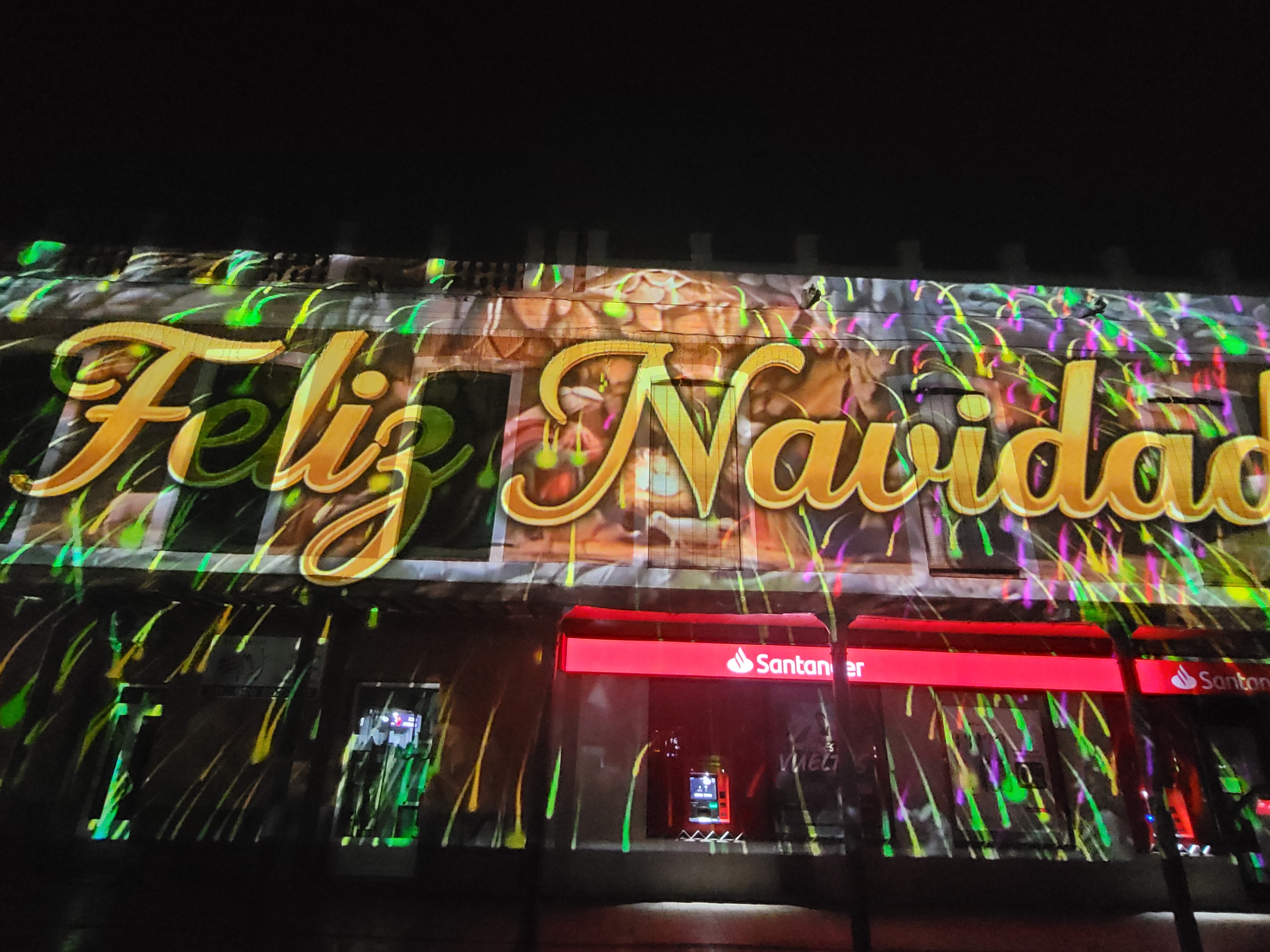 El vídeo mapping ha sido una de las grandes novedades de la programación navideña.