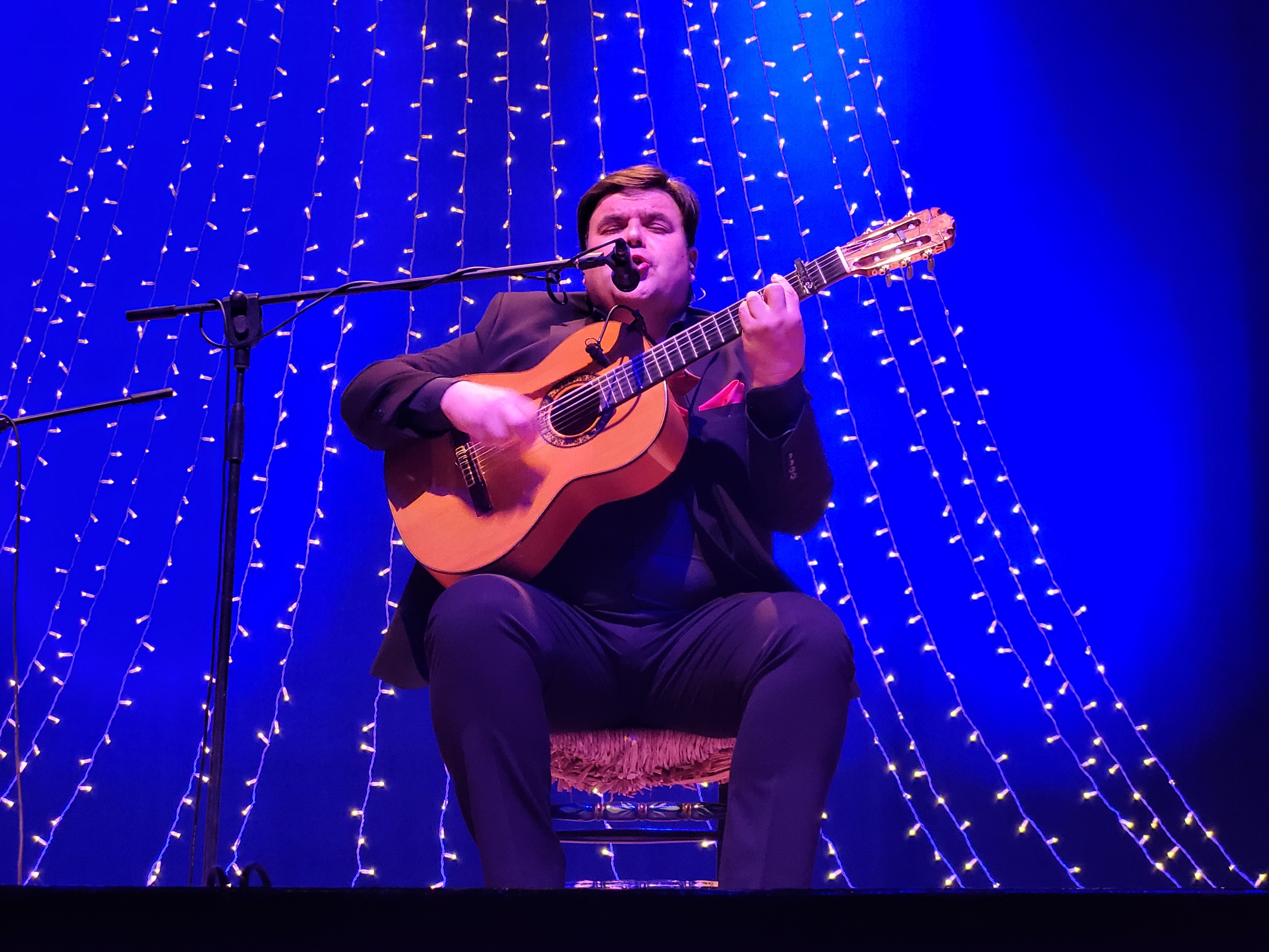 El cantaor daimieleño emocionó al público.
