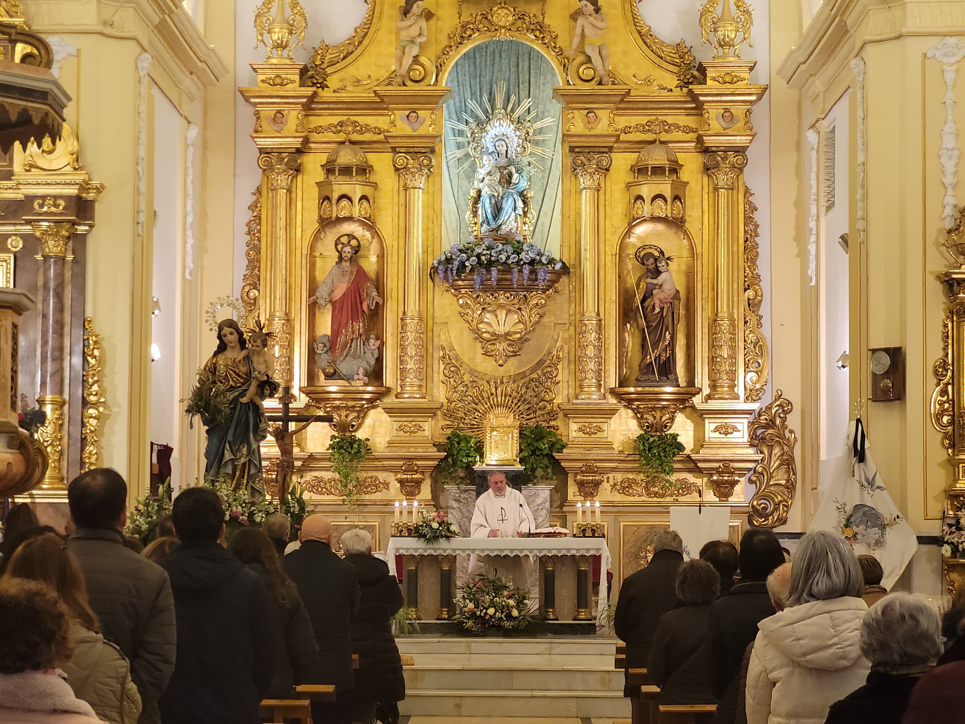Última jornada del triduo en la iglesia de la Paz.