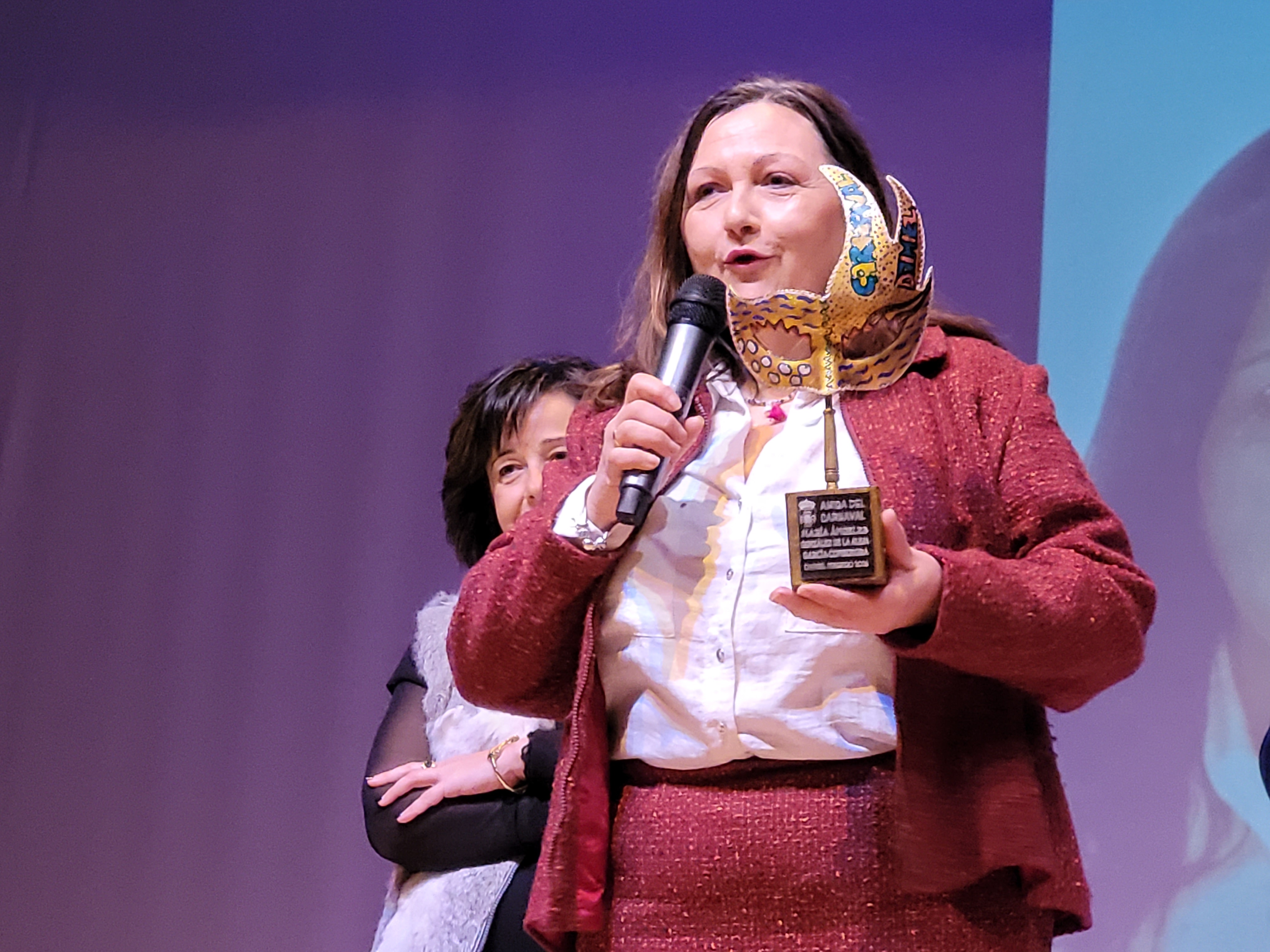 Un momento de la entrega de los premios “Amigos del Carnaval”.