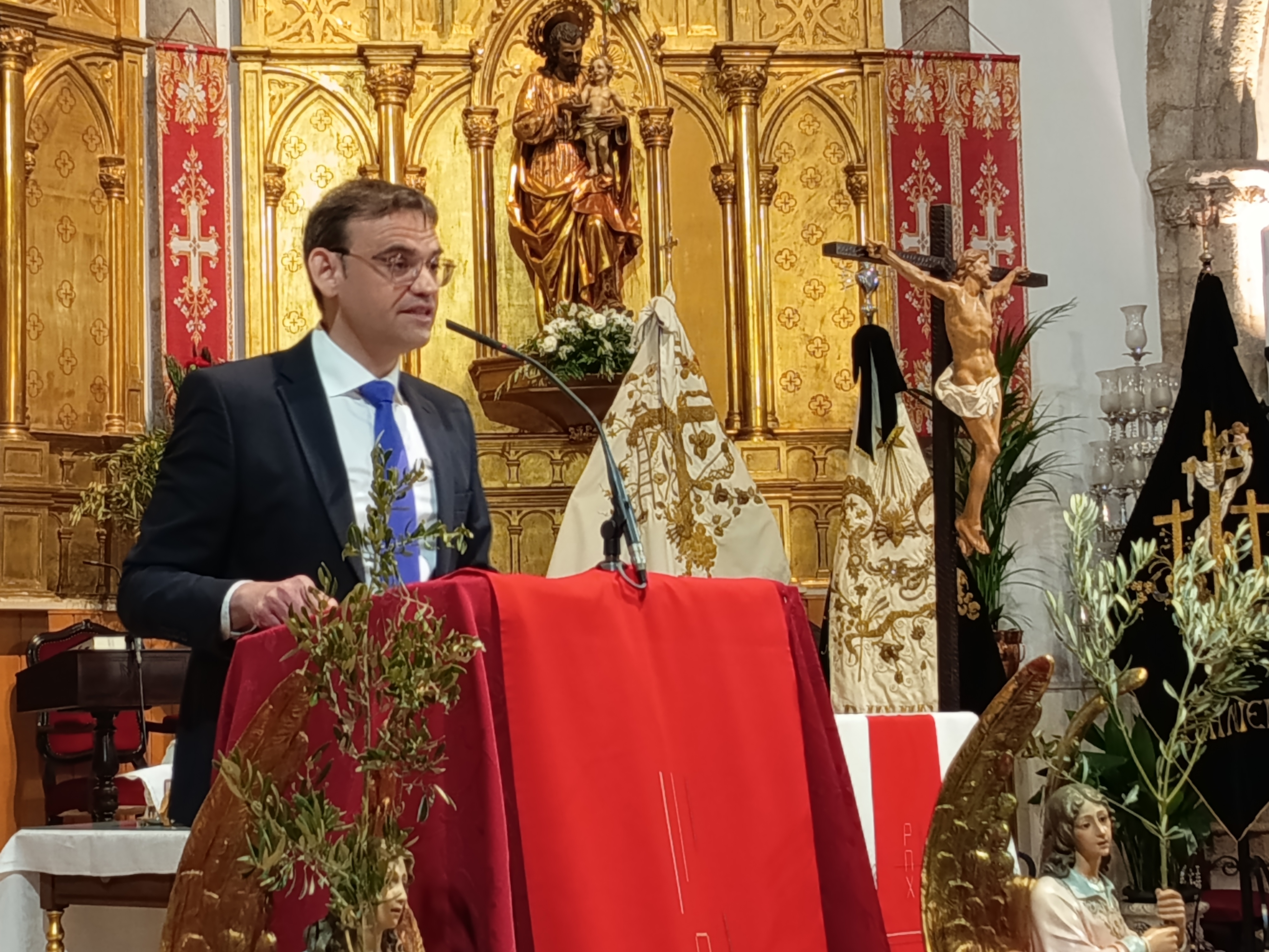 Jesús David Sánchez de Pablo en un momento del pregón.