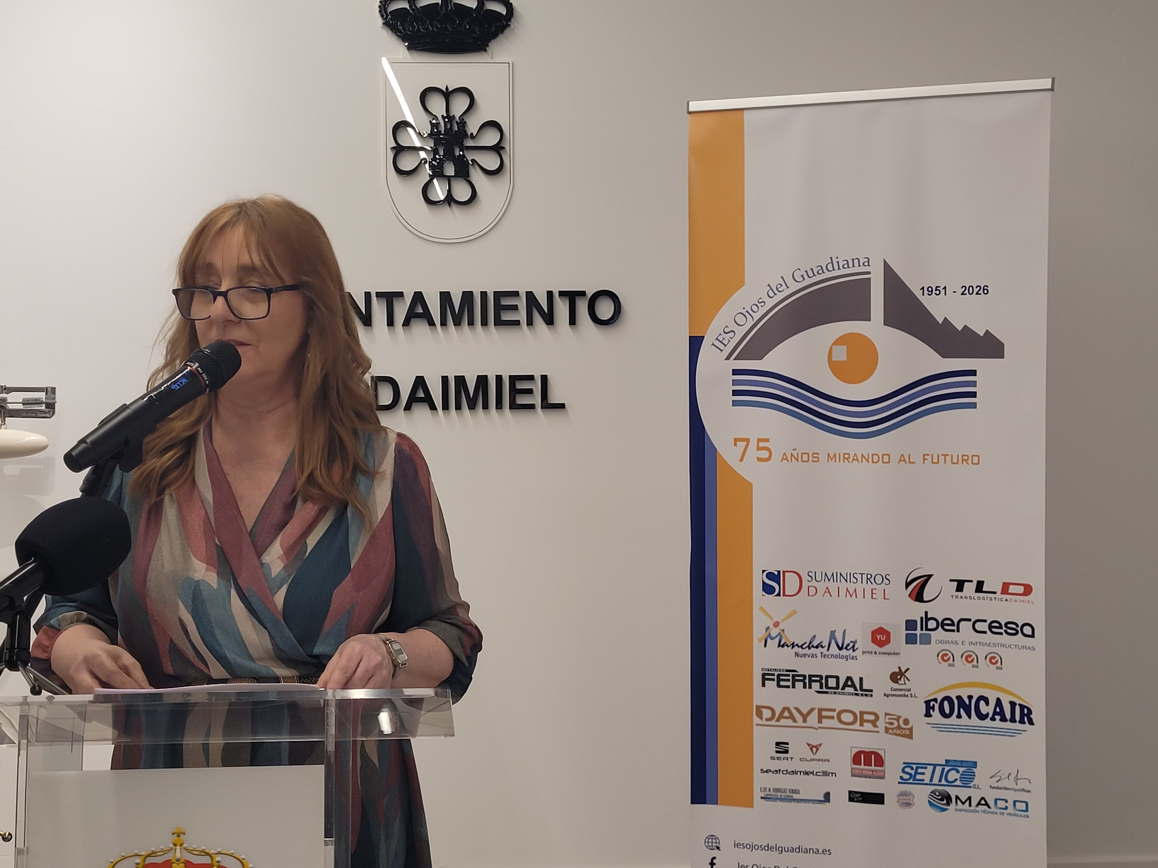  Edith Bedín durante su intervención.