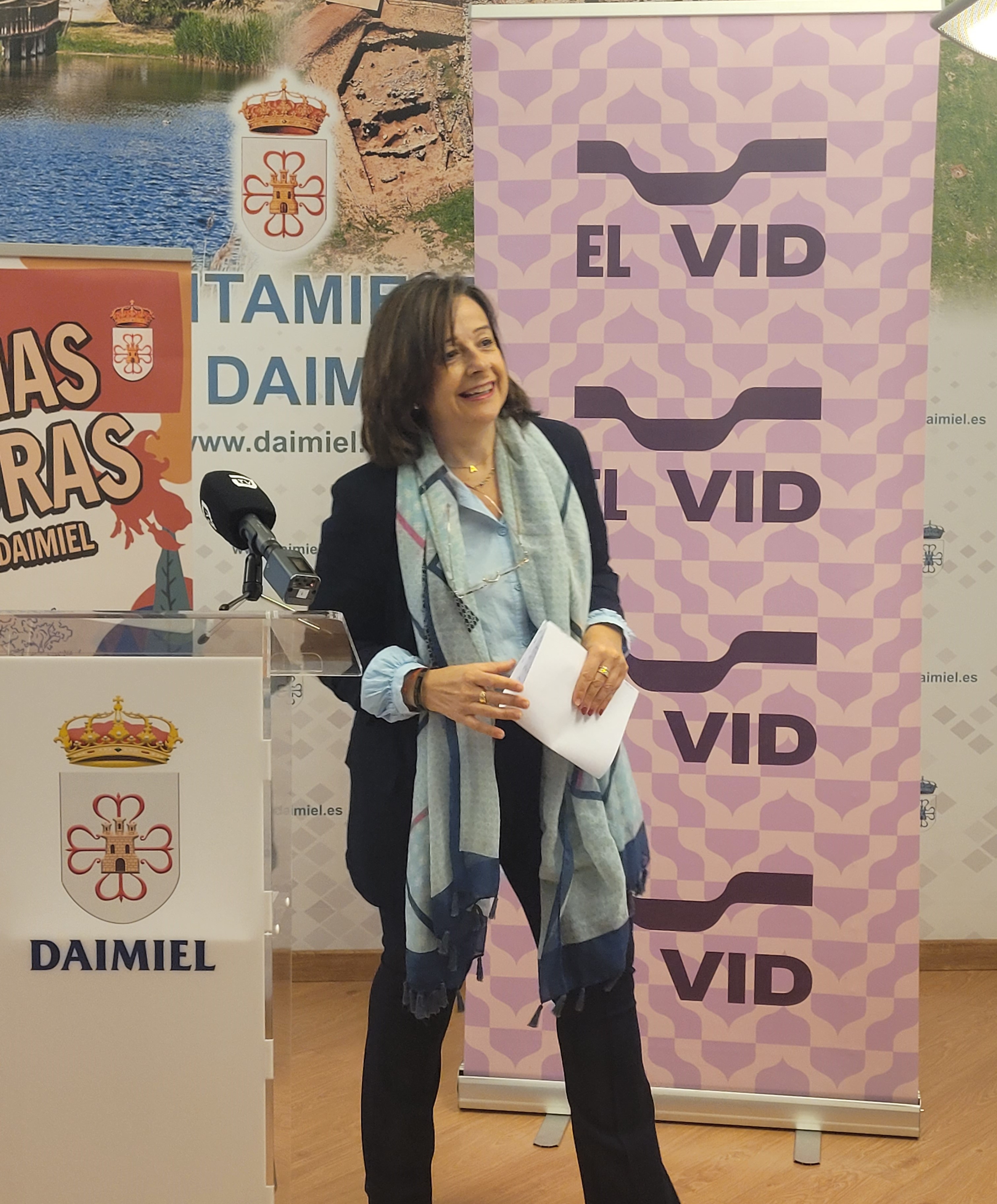 Alicia Loro durante la rueda de prensa.