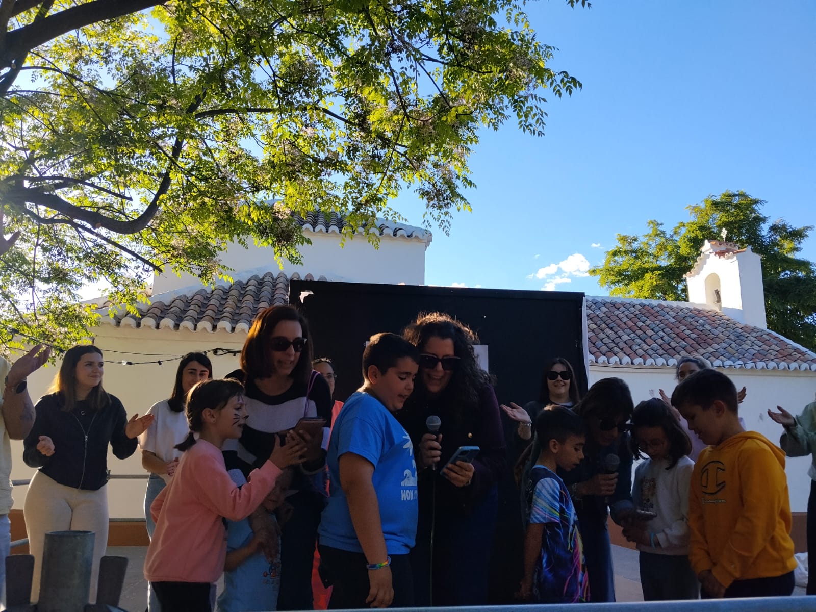 Un momento del concurso musical familiar.