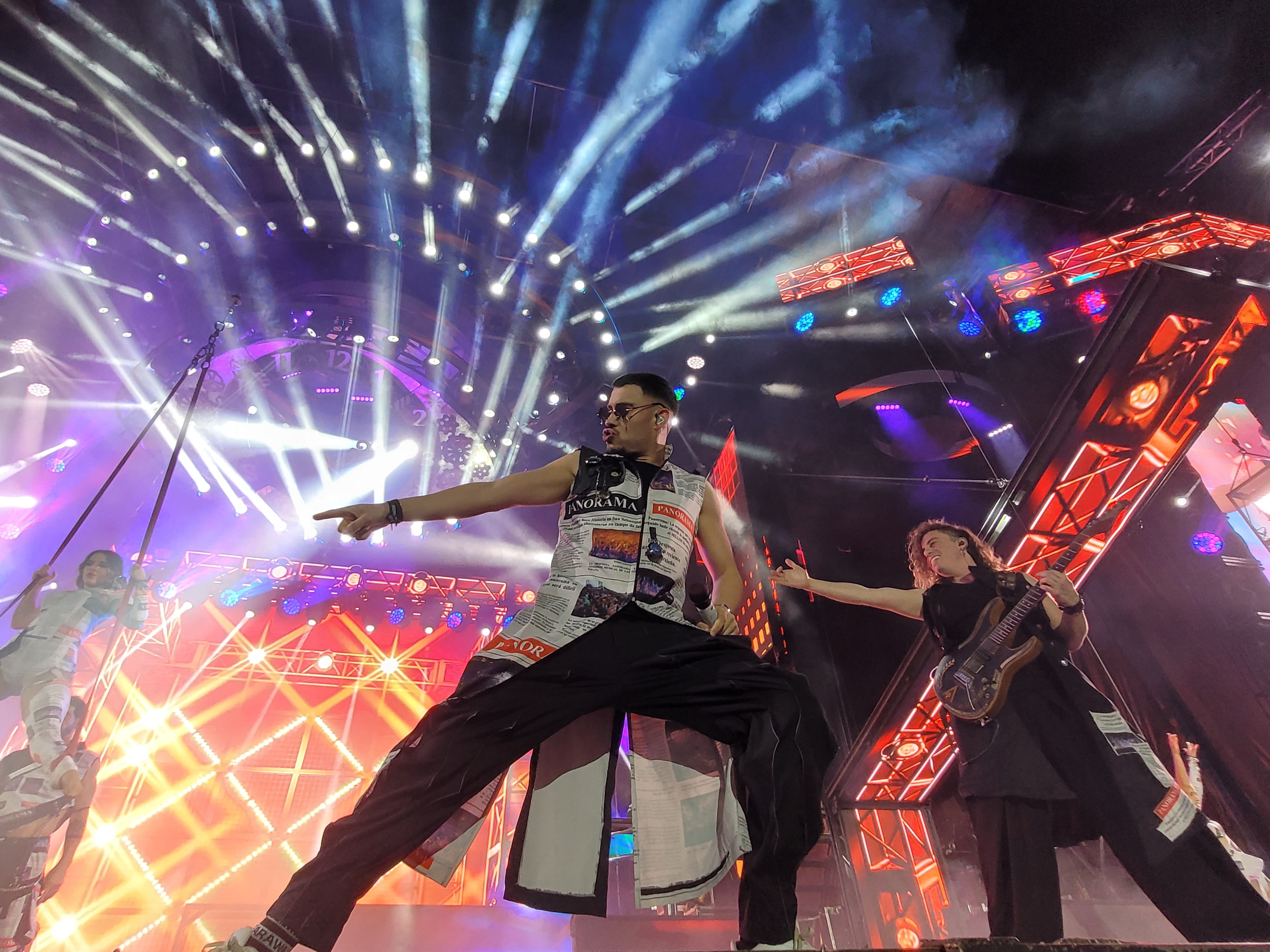 El concierto se prolongó durante tres horas.