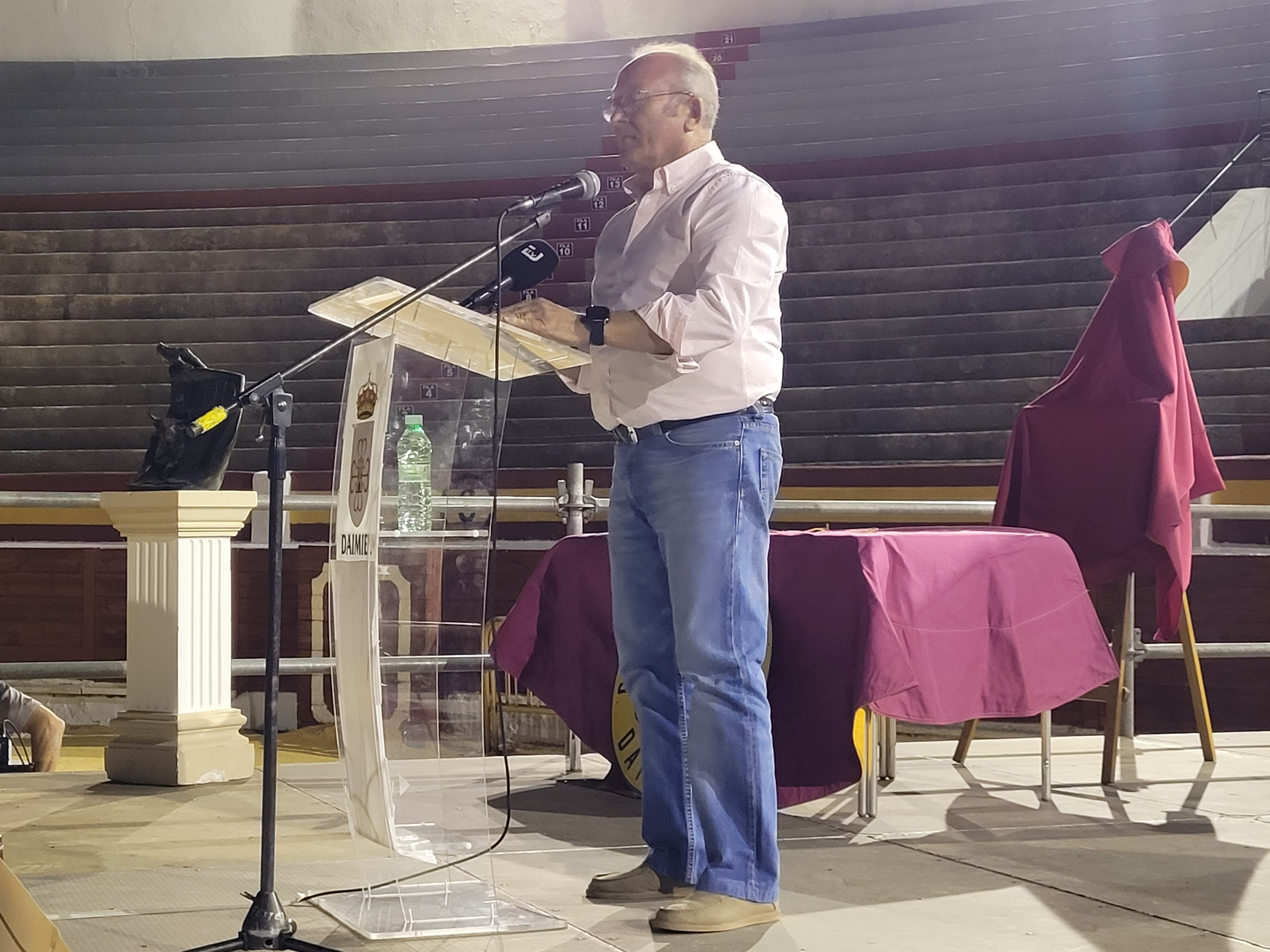 Javier Romero durante su intervención.