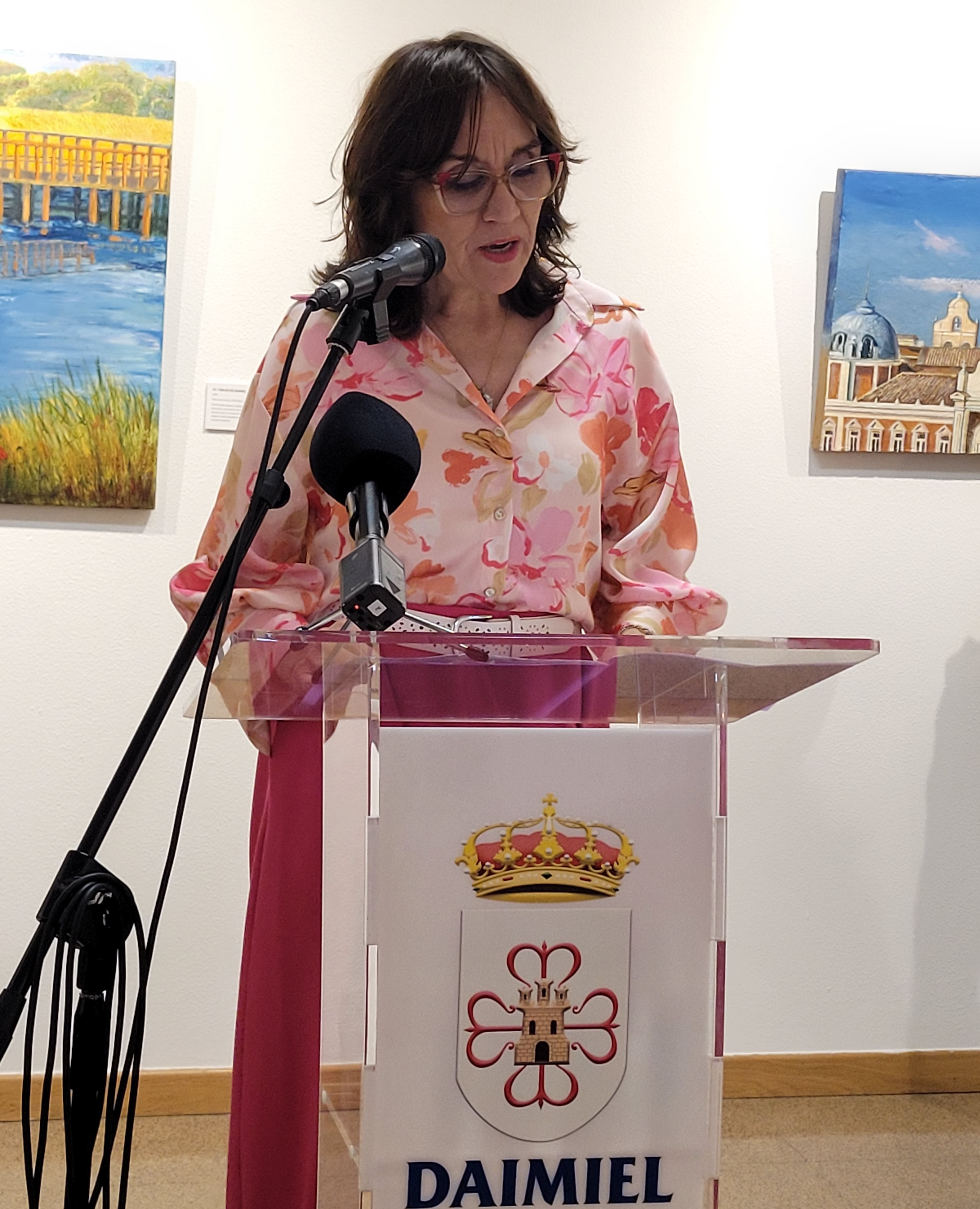 María Jesús Palomo durante su intervención.
