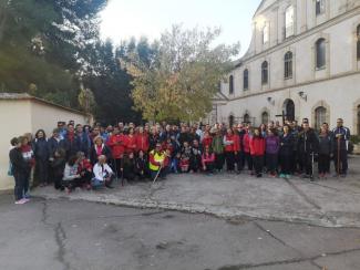 Foto familia peregrinación