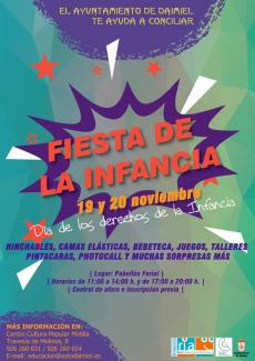 cartel fiesta infancia