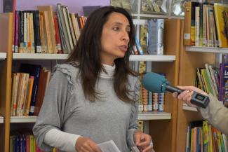 Analía García detalló las actividades con escolares.