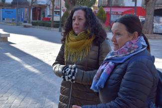 Mari Ángeles García de la Galana y Angelines González de la Aleja