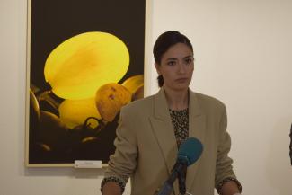 Lourdes Rodríguez de Guzmán durante su intervención