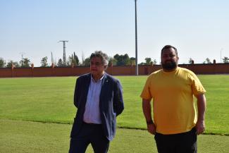 Sierra y Ortega en la inauguración