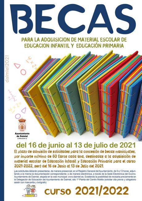 Becas material escolar 2021/2022 - Cartel