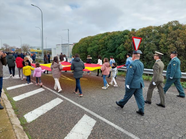 Izado de bandera con motivo del Día de la Constitución