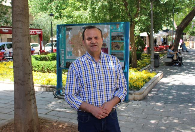 Juan Carlos Sendarrubias en Plaza del Parterre tras el comunicado