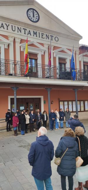 Público en el minuto de silencio 