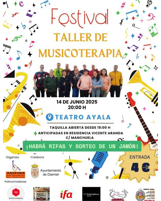 Festival del taller de Musicoterapia. Cartel 2025