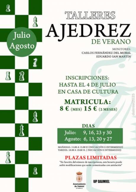 Taller de Ajedrez. Cartel 2025
