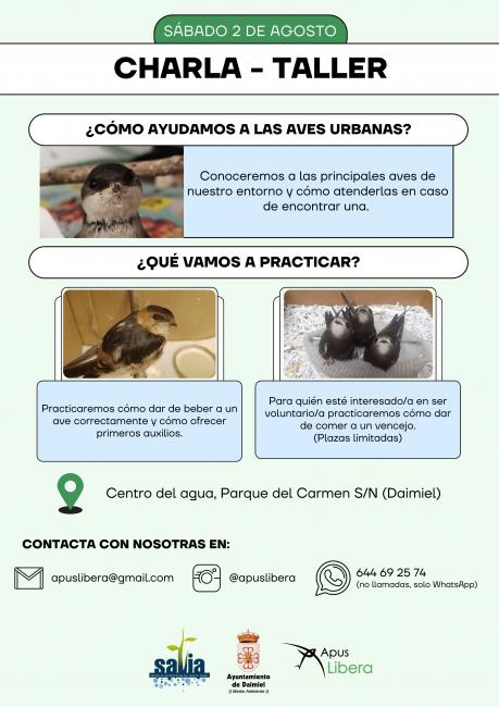 Cartel de la charla-taller