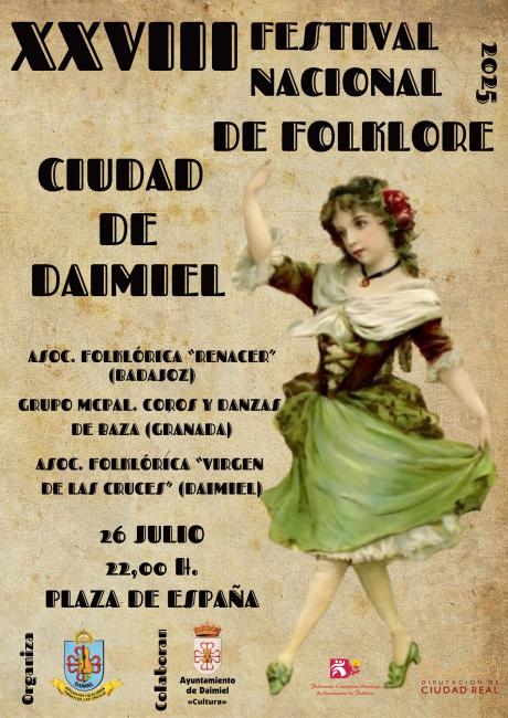 XXVIII Festival Nacional de Folklore 'Ciudad de Daimiel'. Cartel