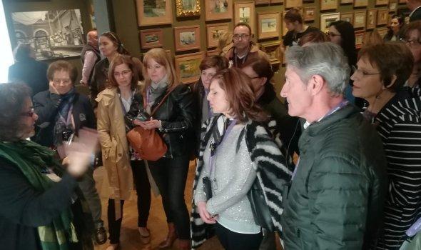 Los alumnos y alumnas del taller de pintura viajan a Madrid