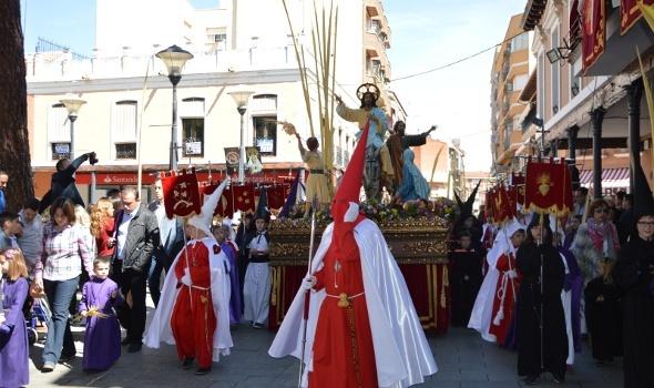 La Borriquilla por la Plaza de España
