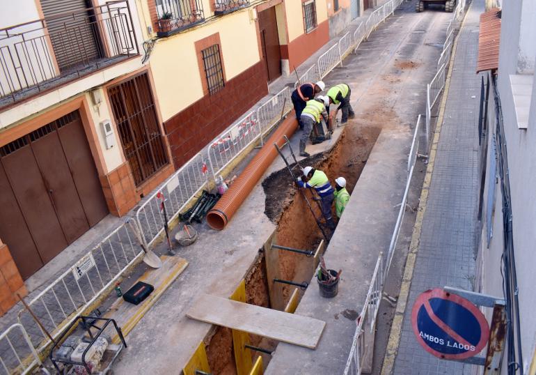 Obras calle Triunfo