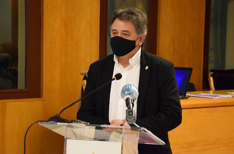 Leopoldo Sierra, en la entrega de premios