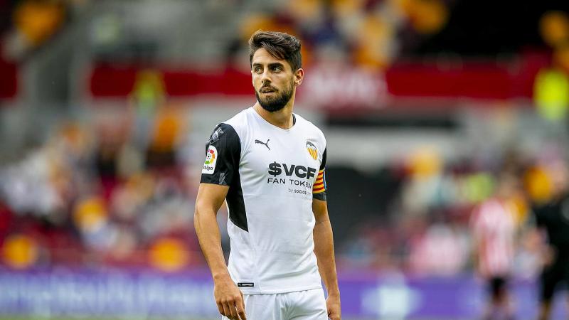 Rubén Sobrino en el partido Valencia CF- Brentford. Imagen del Valencia CF.