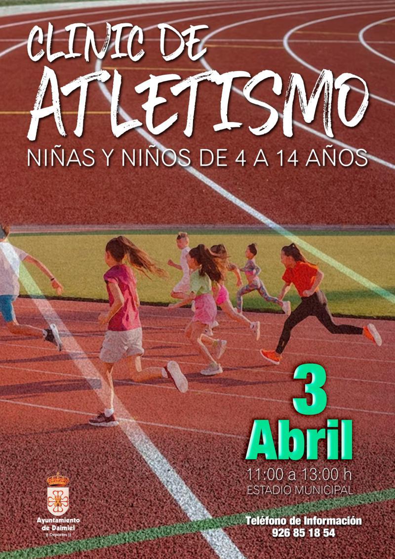 Clinic de atletismo - Cartel