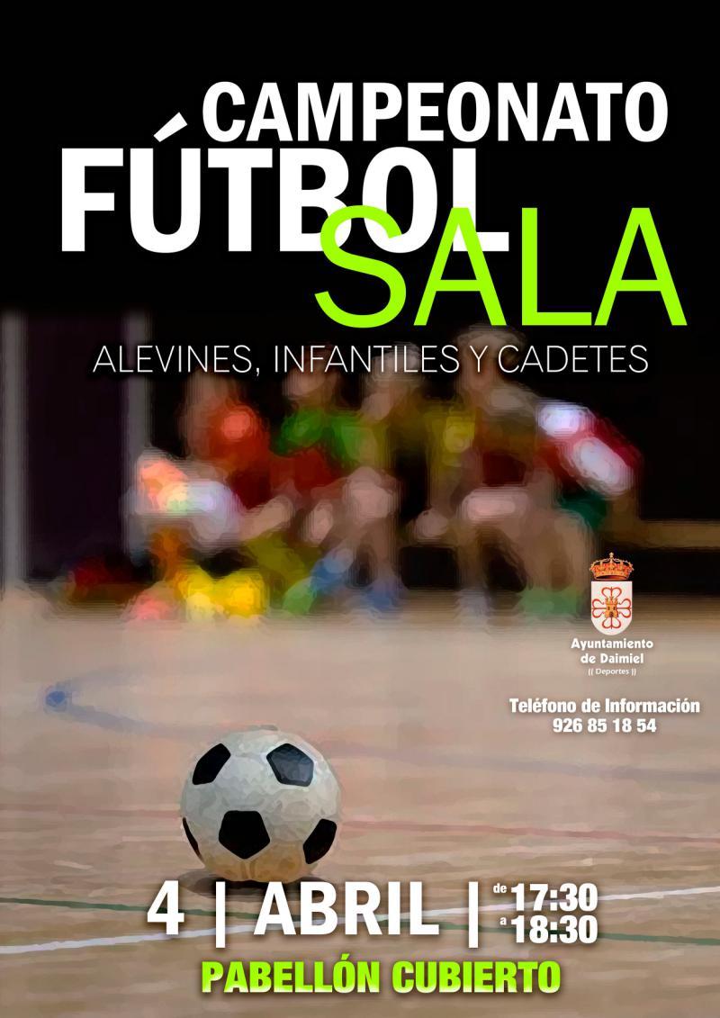 Campeonato de fútbol sala - Cartel