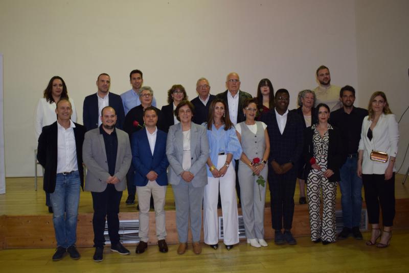 Foto de familia de la candidatura PSOE 