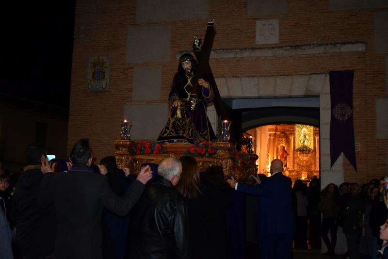 Jesús Nazareno en su entrada a la ermita de la Paz