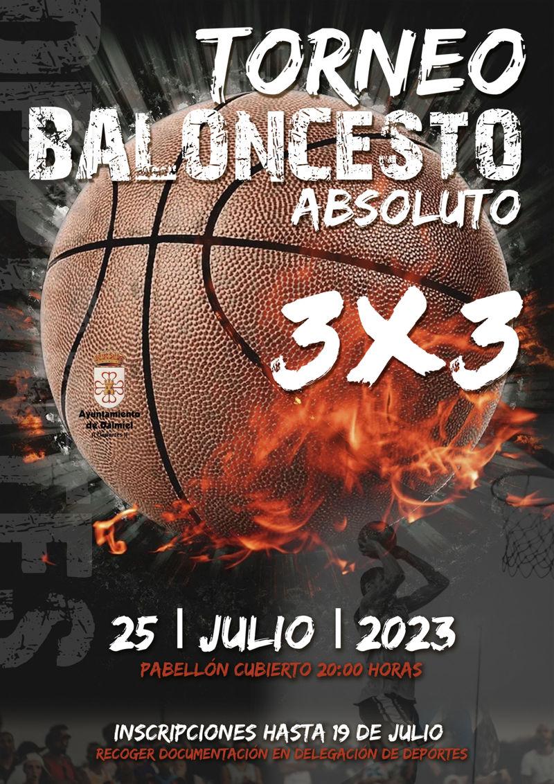 Cartel torneo baloncesto 3x3