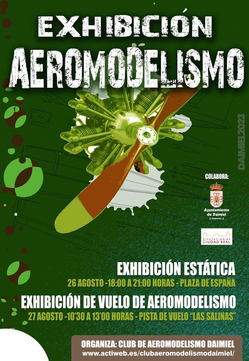 Cartel exhibición aeromodelismo